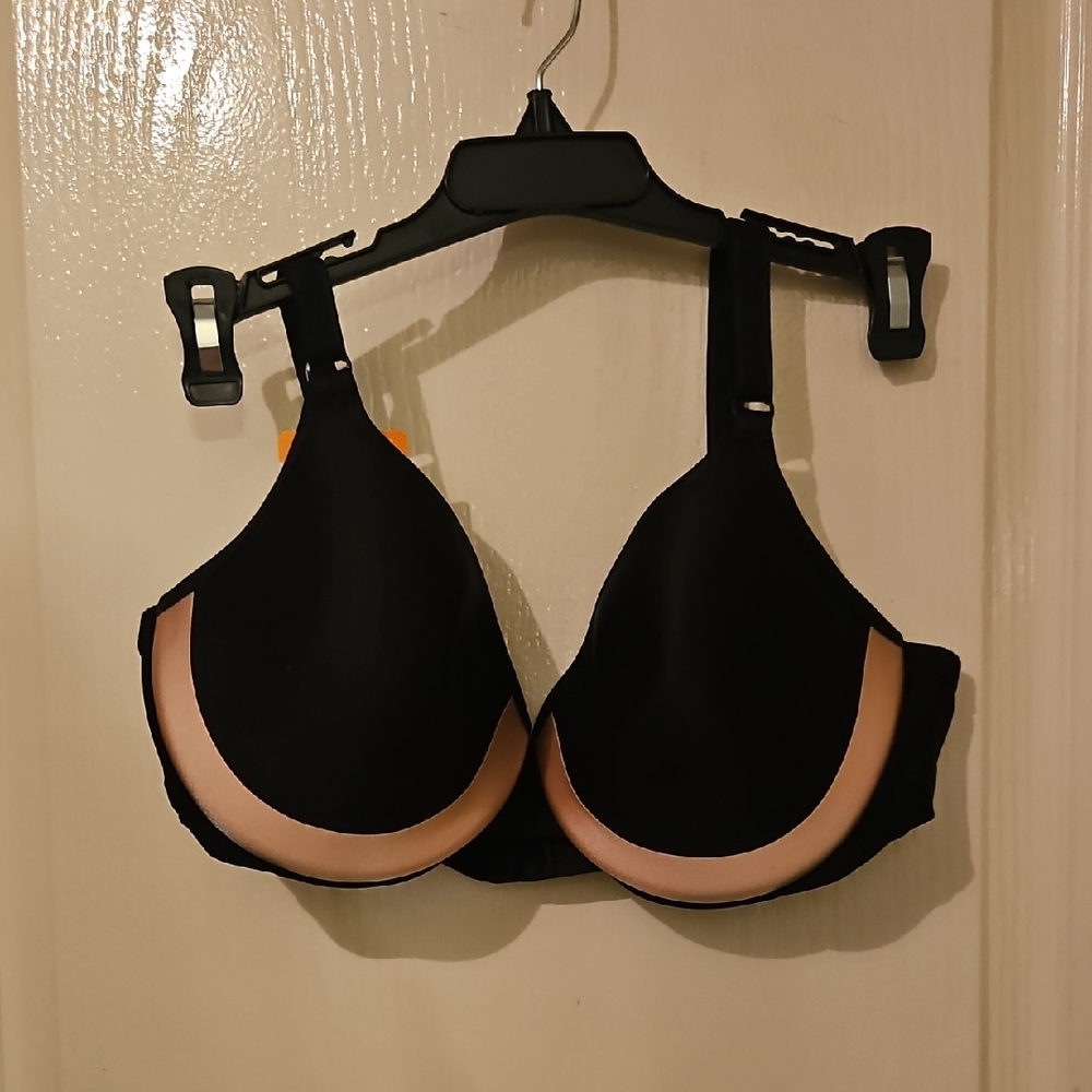 Warner's Black and Cream Comfort Bra